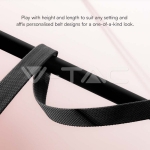 Текстилен Колан Въже 10м/Ролка Сив