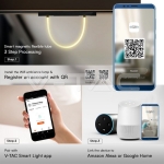 12W LED Smart Магнитен Релсов Осветител Гъвкав 1м CCT: 3в1 Димиращ Черно Тяло