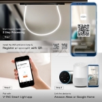 24W LED Smart Магнитен Релсов Осветител Гъвкав 2м CCT: 3в1 Димиращ Черно Тяло