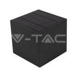 9W COB LED Соларна Стенна Лампа с Батерия 1x2600mAh 16ч.3000K Черно Тяло IP65