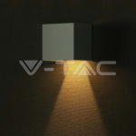 9W COB LED Соларна Стенна Лампа с Батерия 1x2600mAh 16ч. 4000K Бяло Тяло IP65