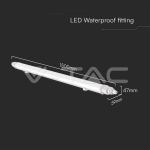 LED Влагозащитено тяло L-Серия 1500mm 48W 6400K