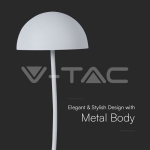 3W LED Настолна Лампа 3000K Бяло Тяло