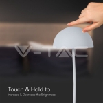 3W LED Настолна Лампа 3000K Бяло Тяло