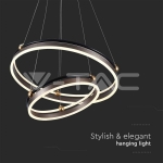 LED Осветител 50W Висящ Двеон Ринг 3000К Кафе