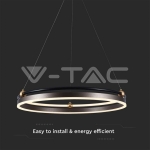 LED Осветител 30W Висящ Един Ринг 3000К Кафе