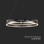 LED Осветител 30W Висящ Един Ринг 3000К Кафе