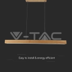 12W LED Висяща Лампа Дърво 4000К