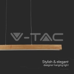 12W LED Висяща Лампа Дърво 4000К