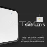 24W LED Плафон Квадрат Черна Рамка 3000К IP44