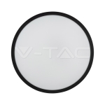 30W LED Плафон Кръг Микровълнов Сензор Черна Рамка 4000К IP44