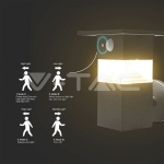 3W LED Соларна Стенна със Сензор и Батерия 2200MA LI 3.7V