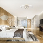 51W LED Плафон 3 Степени Димиращ с Дистанционно Бяло Тяло IP20