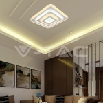 82W LED Плафон 3 Степени Димиращ с Дистанционно Бяло Тяло IP20