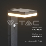 5.5W LED Соларна Наземна със Сензор и Батерия 2200MA LI 3.7V