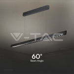 36W LED Линейно Висящо Тяло Лупа 3 в 1 Черно