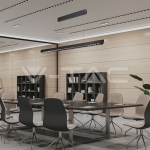 36W LED Линейно Висящо Тяло Лупа 3 в 1 Черно