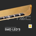 36W LED Линейно Висящо Тяло Лупа 3 в 1 Златен Мат