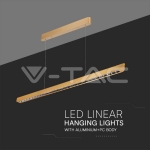 36W LED Линейно Висящо Тяло Лупа 3 в 1 Златен Мат