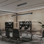 36W LED Линейно Висящо Тяло Дифузер 3 в 1 Черно