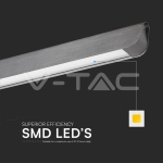 36W LED Линейно Висящо Тяло Дифузер 3 в 1 Сив Мат