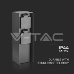 Наземен Контакт Неръждаема Стомана 2 x 16A / max. 3600W