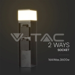 Наземна Лампа + Контакт G9 2 x 16A / max. 3600W