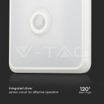 12W LED Плафон Със Сензор SAMSUNG Чип 3 в 1 Квадрат Бяло Тяло