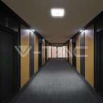 12W LED Плафон Със Сензор SAMSUNG Чип 3 в 1 Квадрат Бяло Тяло