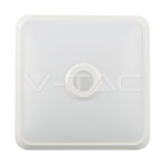 12W LED Плафон Със Сензор SAMSUNG Чип 3 в 1 Квадрат Бяло Тяло