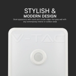 12W LED Плафон Със Сензор SAMSUNG Чип 3 в 1 Квадрат Бяло Тяло