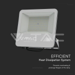 100W LED Прожектор SAMSUNG Чип 1м Кабел Черно Тяло 6400K