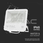 100W LED Прожектор SAMSUNG Чип 1м Кабел Бяло Тяло 4000K