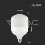 LED Крушка 60W Пластик T160 4000K