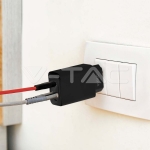 20W Адаптер 1 PD + 1 QC PORT Черно Тяло