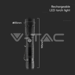 10W SMD LED Презаредимо Фенерче IP44