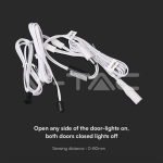 Сензор За Близост Движение С Ръка Двоен 12-14V Бяло Тяло