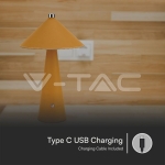 3W LED Настолна Лампа Батерия 4000mAh CCT: 3IN1 Жълт Тяло Димираща