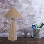 3W LED Настолна Лампа Батерия 4000mAh CCT: 3IN1 Кафяво Тяло Димираща