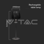 2.7W LED Настолна Лампа 3in1 Чернa