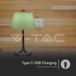 1.5W LED Настолна Лампа 3in1 Хром + Зелено