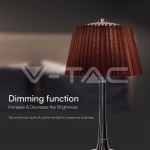 1.5W LED Настолна Лампа 3in1 Хром + Кафяво