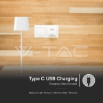 5W LED Магнитна Настолна Лампа С Батерия 3600mAh CCT: 3IN1 Бяло Тяло Димираща