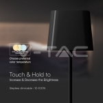 5W LED Магнитна Настолна Лампа С Батерия 3600mAh CCT: 3IN1 Черно Тяло Димираща