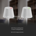 1.5W LED Настолна Лампа 3000K IP54 Пясък Бяло Тяло