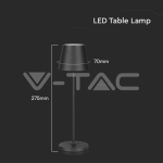 1.5W LED Настолна Лампа 3000K IP54 Пясък Черно Тяло