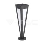 2W LED Соларна Градинска Лампа 3000K Черно тяло