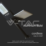 50W Улична Лампа Соларна 4000К Хибридна