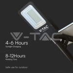 50W Улична Лампа Соларна 4000К Хибридна