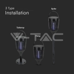 Соларна Инсектицидна Лампа 3 Вида Монтаж